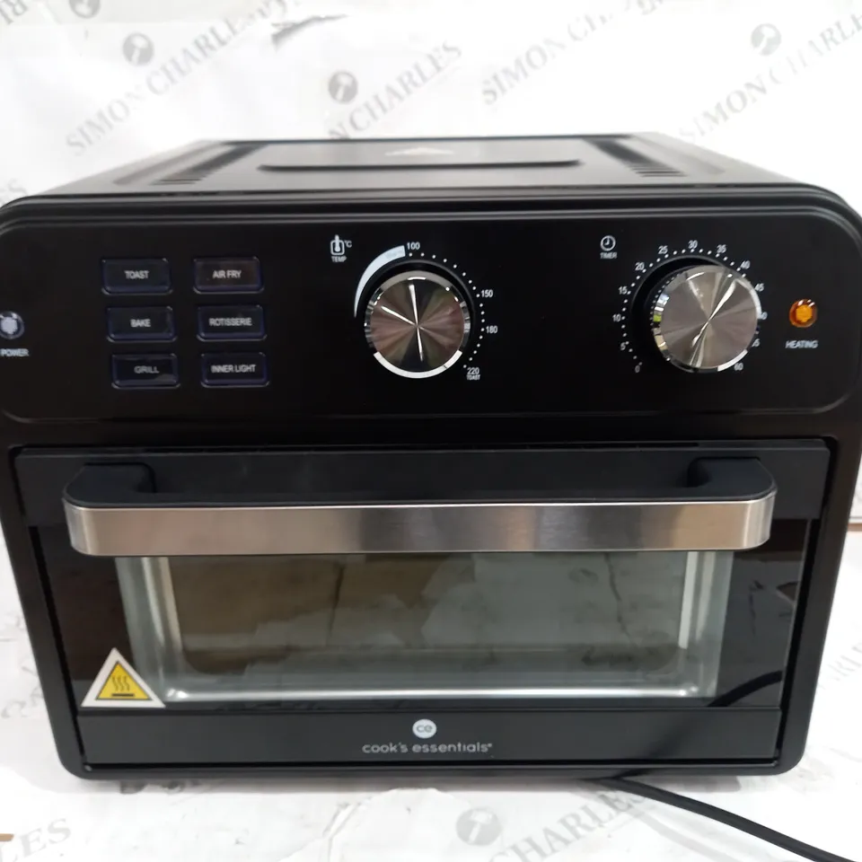 BOXED COOK'S ESSENTIAL 21-LITRE AIRFRYER OVEN IN BLACK 