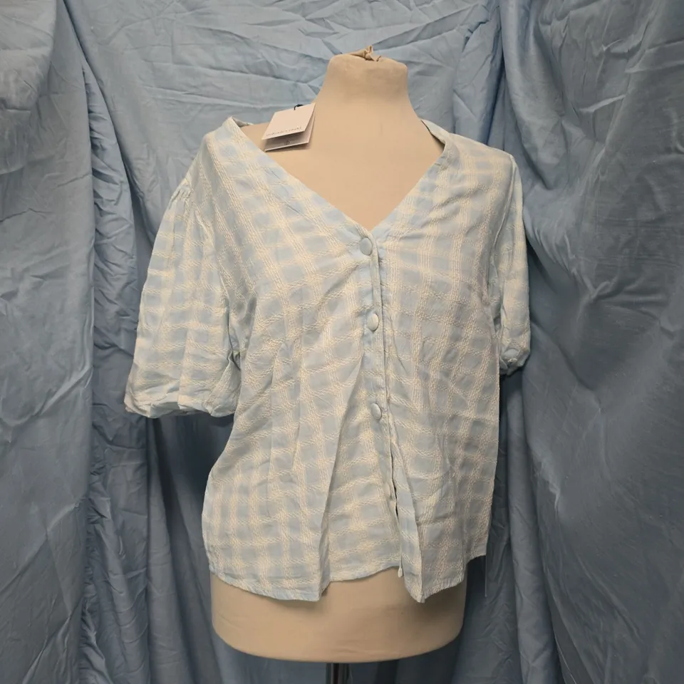 NOBODY'S CHILD BROOKE TOP IN BLUE SIZE UK 14