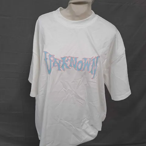 UNKNOWN OFF WHITE T-SHIRT - LARGE