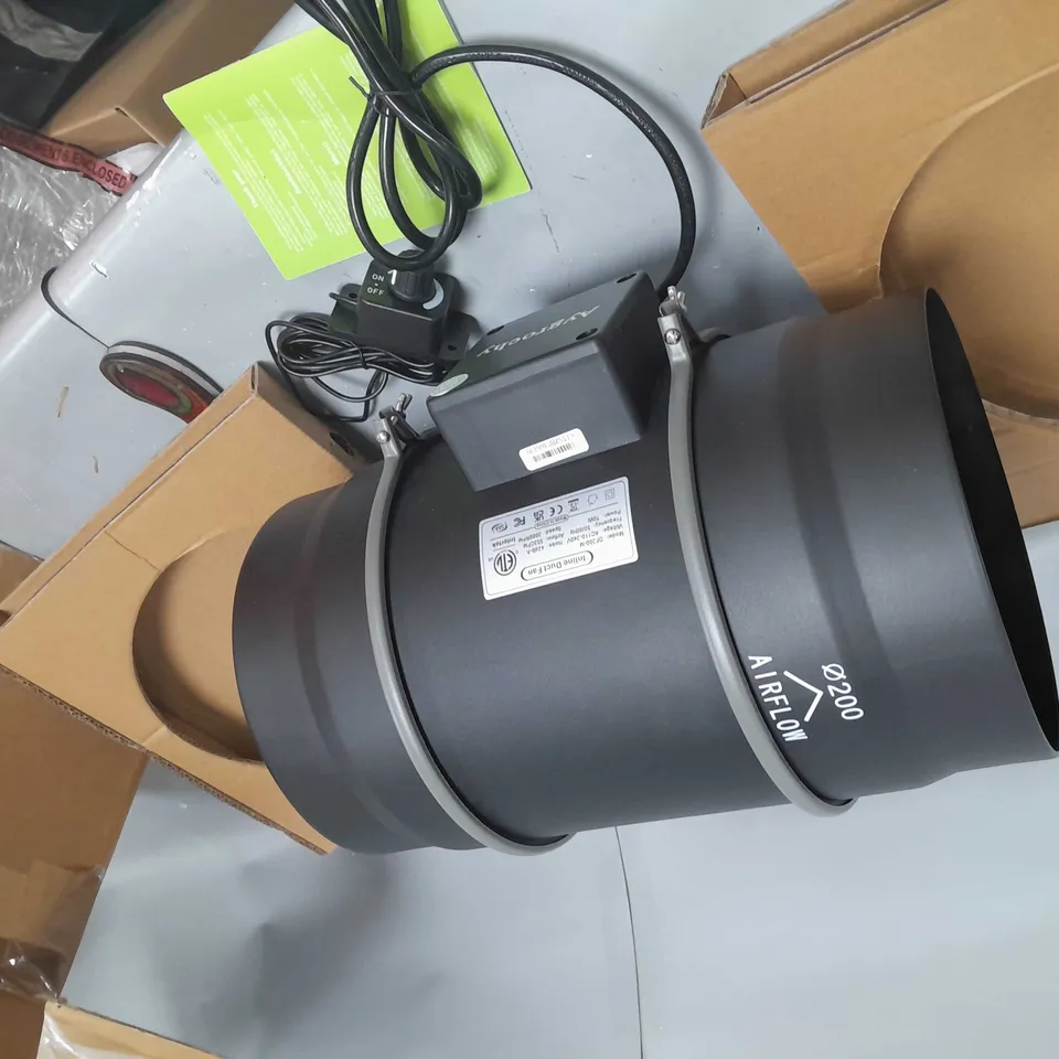 BOXED IN-LINE DUCT FAN DF200-M