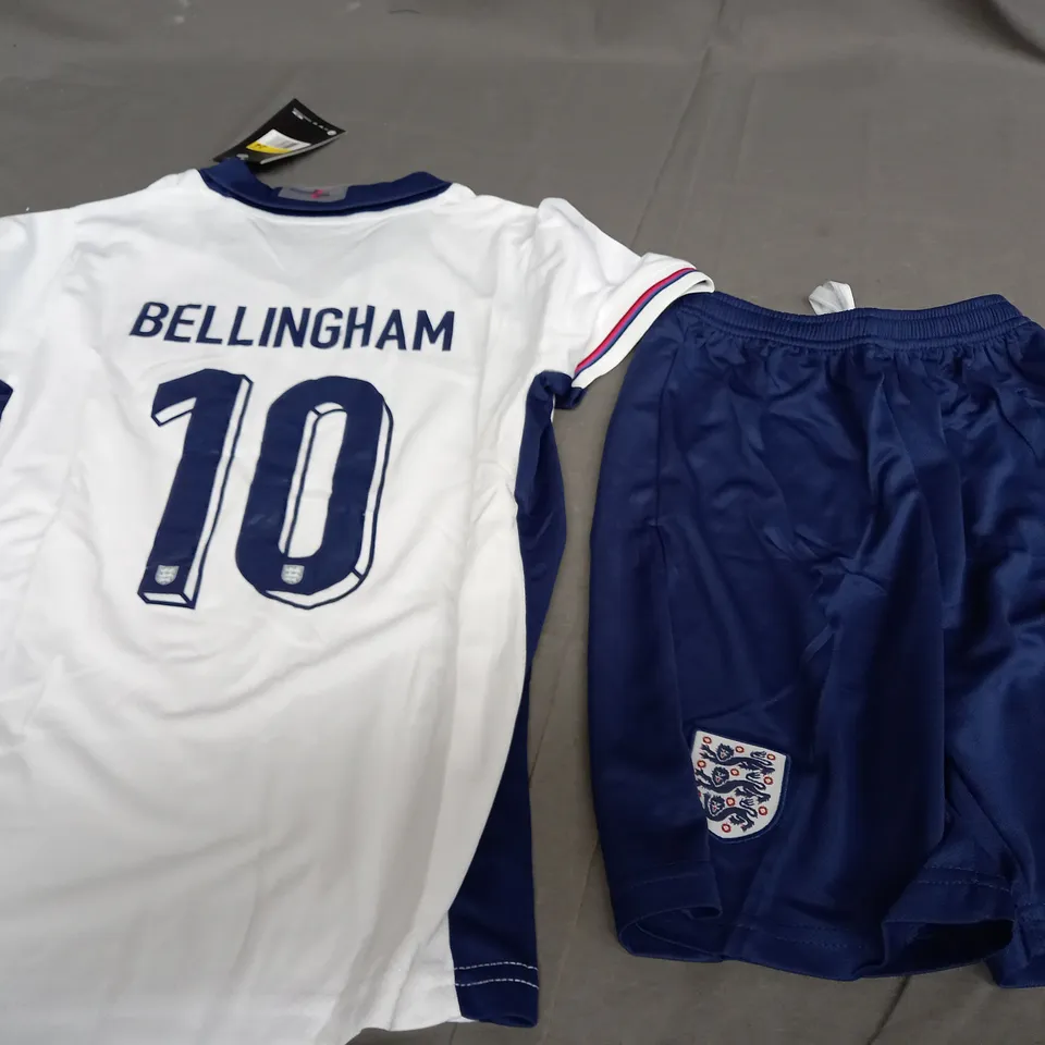 NIKE ENGLAND 2024 EUROS HOME SHIRT - BELLINGHAM 10 - SIZE 24 KIDS