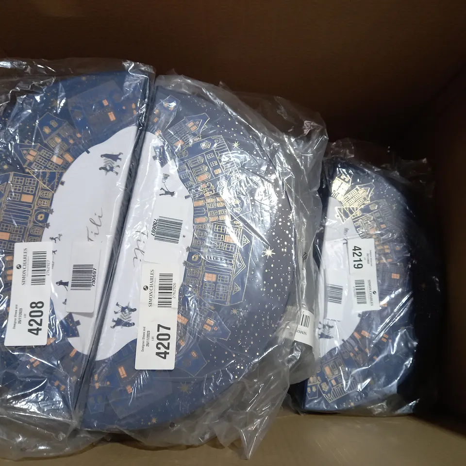 BOX OF APPROX 10 TILI CHRISTMAS STORAGE BOXES 