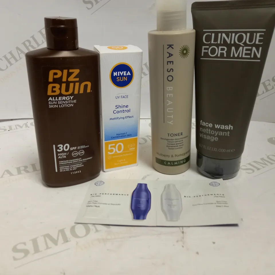 LOT OF APPROX 4 TO INCLUDE NIVEA SUNCREAM , FACE WASH , ETC