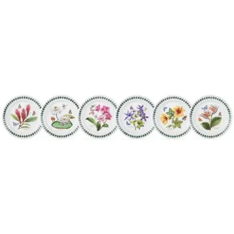 EXOTIC BOTANIC GARDEN 6 PIECE SIDE PLATES SET (SET OF 6)