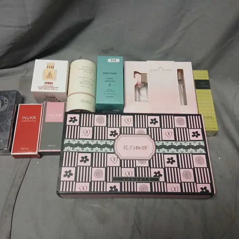 NINE ASSORTED BOXED FRAGRANCES TO INCLUDE; NEXT, OMY SECRETS AND INUKA