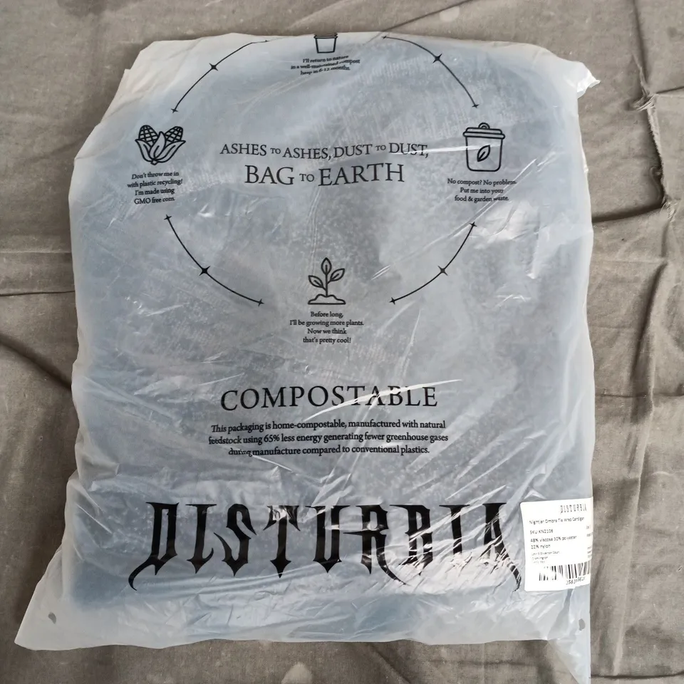 BAGGED DISTURBIA NIGHTJAR OMBRE TILE WRAP CARDIGAN – SIZE S