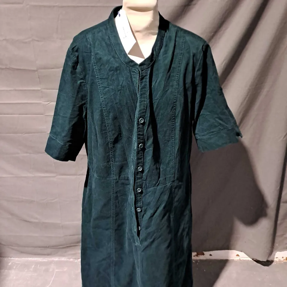 SEASALT CORNWALL WIGHTWICK DRESS IN LOCH GREEN - UK 20