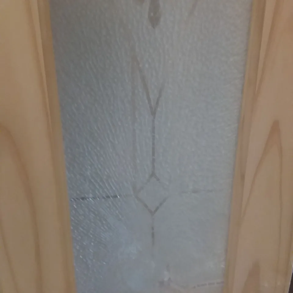 4 PANEL KNOTTY PINE GLAZED INTERNAL DOOR 1981×762MM