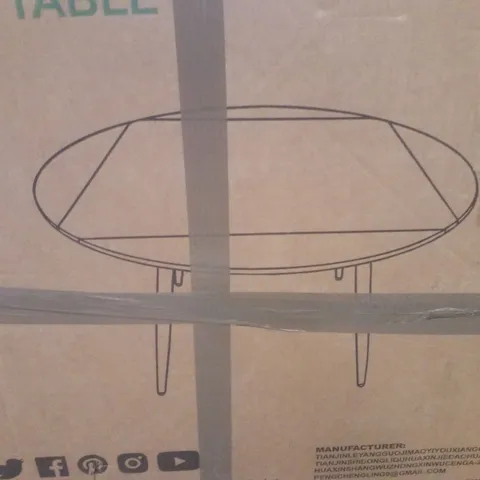 BOXED ROUND DINING TABLE