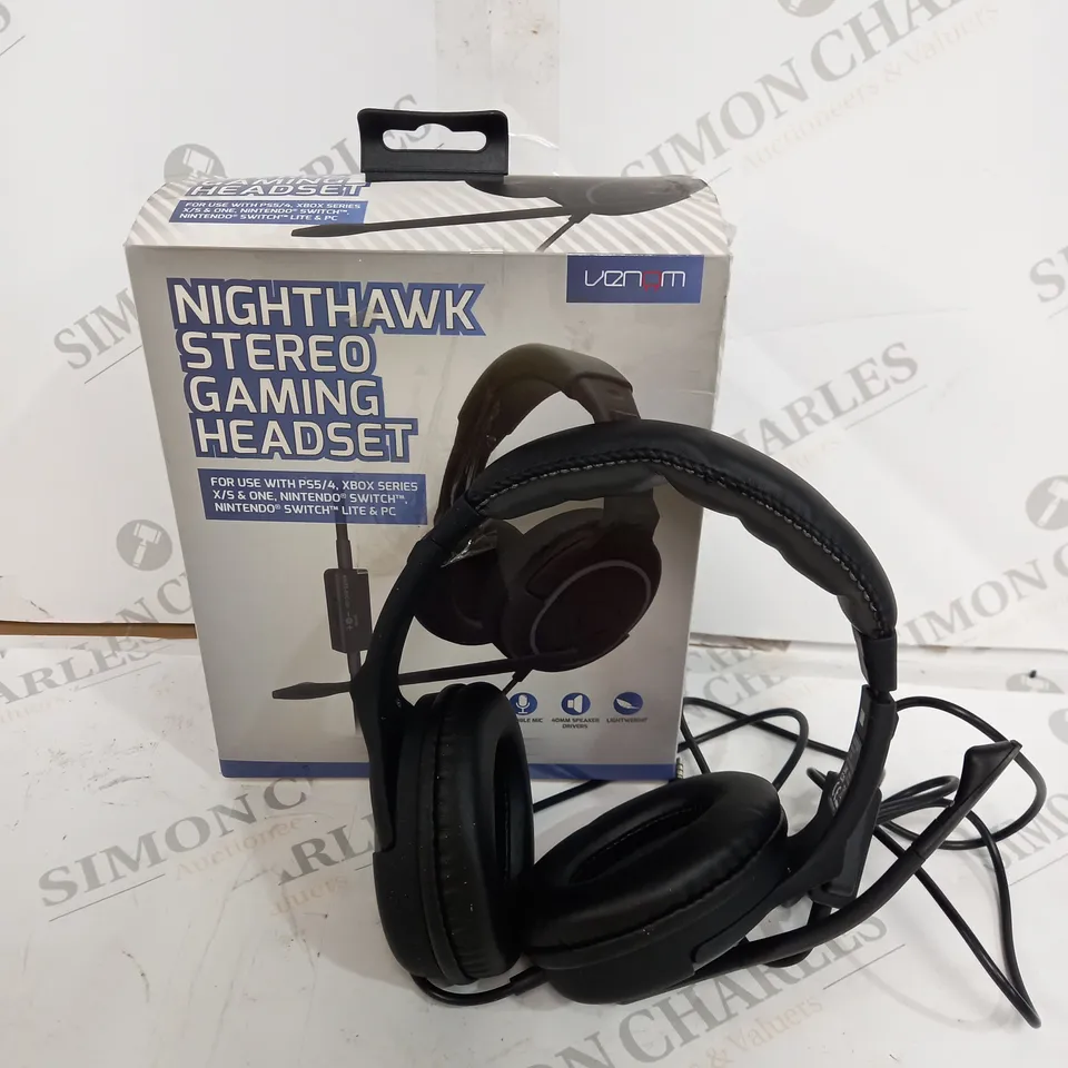 NIGHTHAWK STEREO GAMING HEADSET IN BLACK
