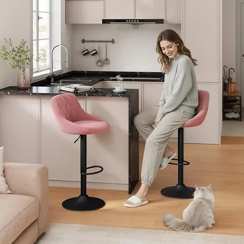 WOLTU PINK BAR STOOL (1 BOX)