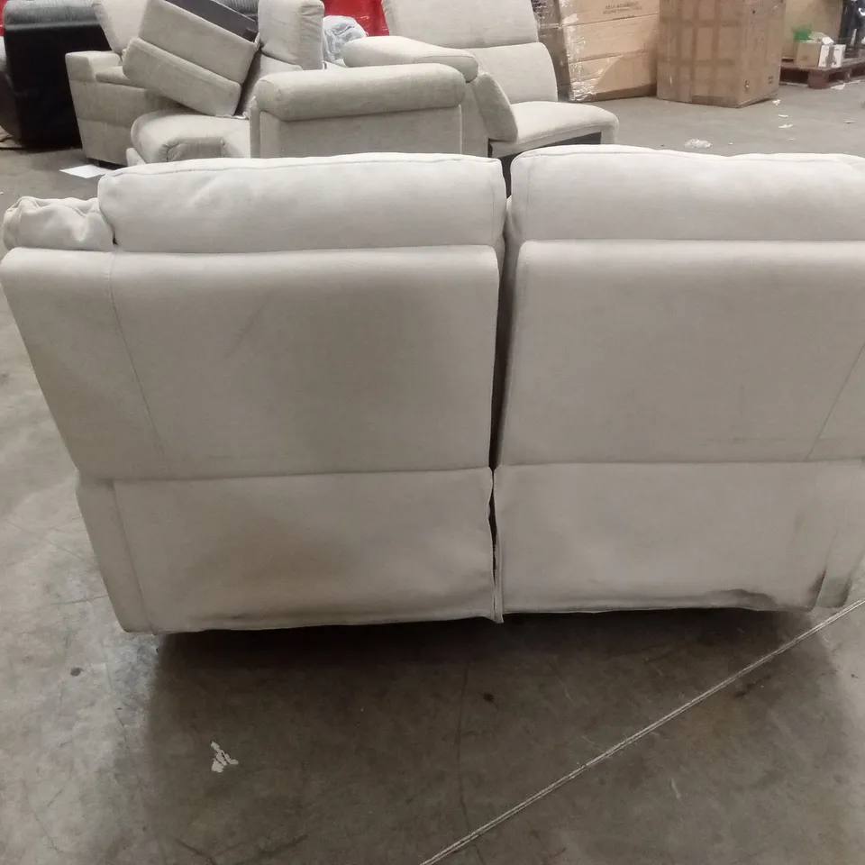 ALBION CHENILLE 2 SEATER HIGH BACK MANUAL RECLINER SOFA RRP £579