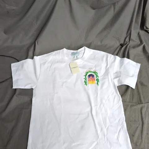 CASABLANCA TENNIS CLUB WHITE T-SHIRT – SIZE S