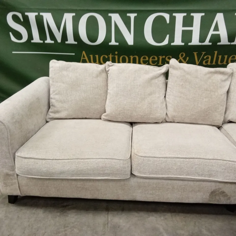 SANDERSON RIGHT HAND FABRIC CORNER CHAISE SOFA RRP £1249