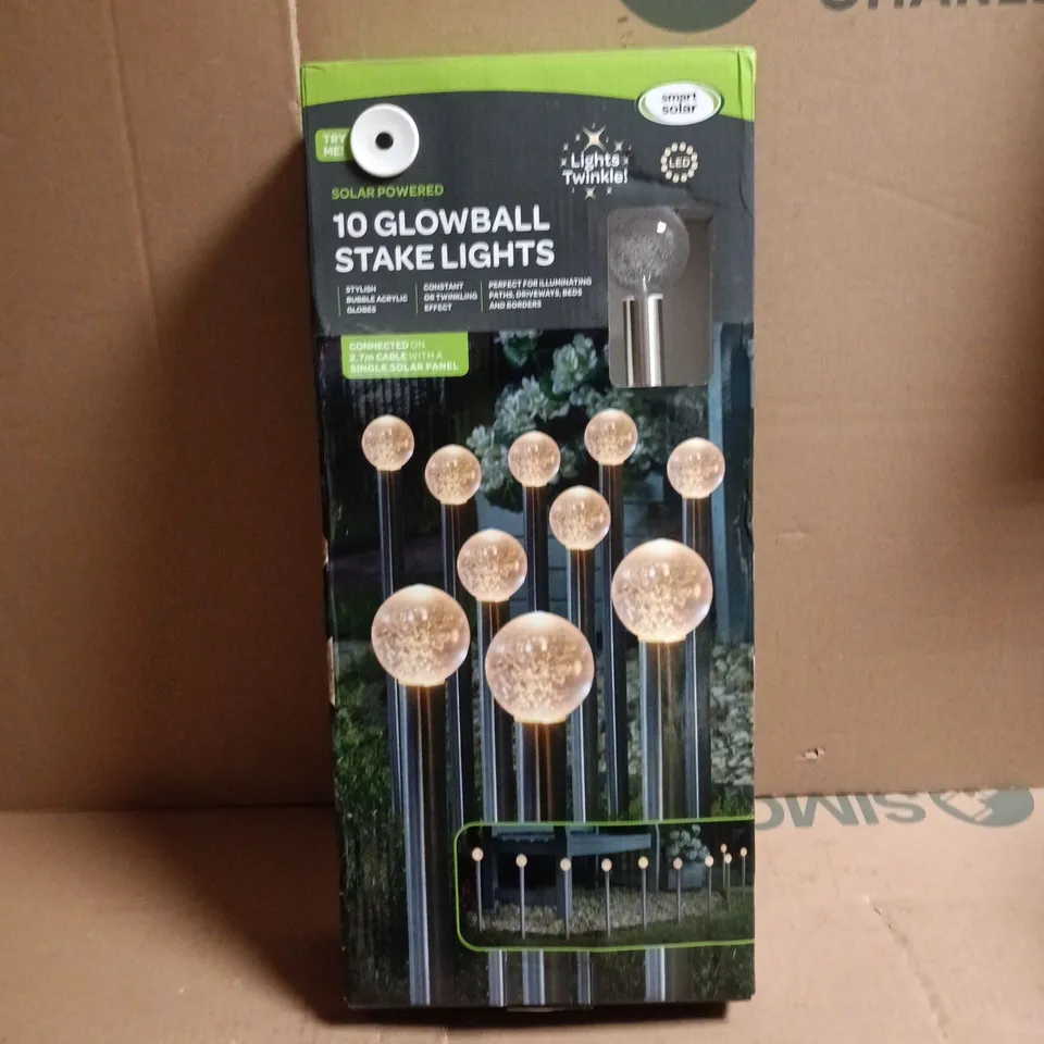 SMART SOLAR 10 GLOWBALL STAKE LIGHTS BOXED