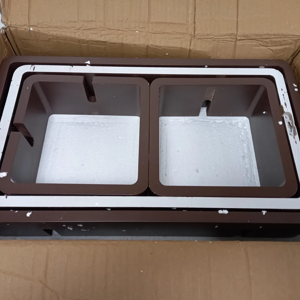 17 STORIES FLOATING WOODEN WALL SHELFS - 42.5X104X10CM