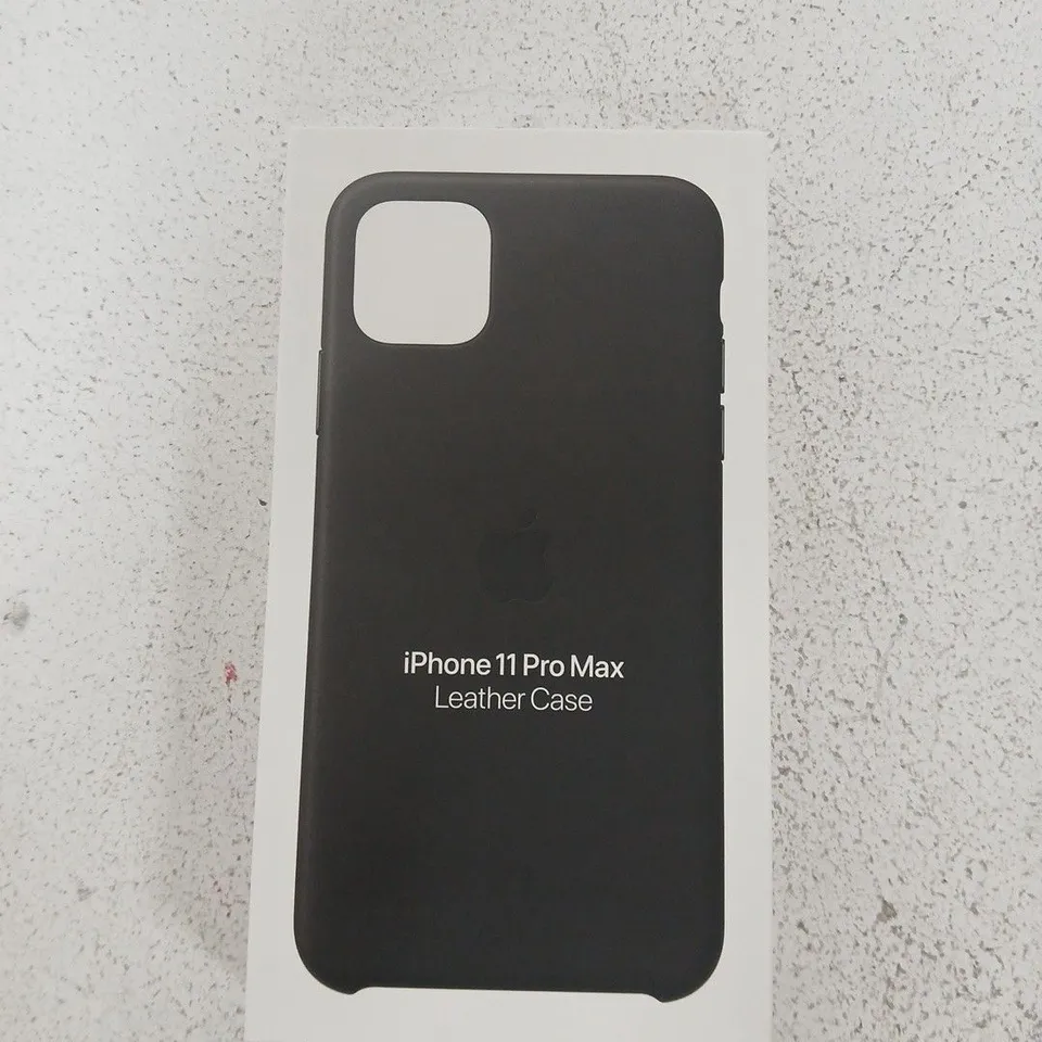 10 X APPLE LEATHER CASES FOR IPHONE 11 PRO MAX IN BLACK