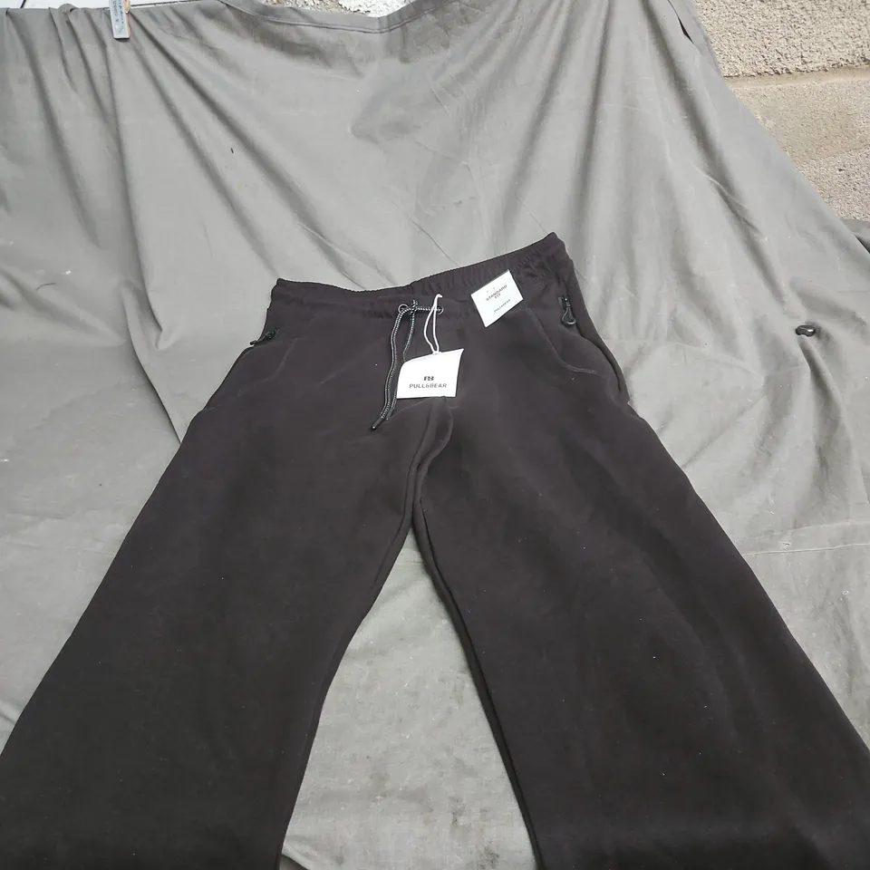PULL AND BEAR SMALL BLACK JOGGERS WITH TAGS