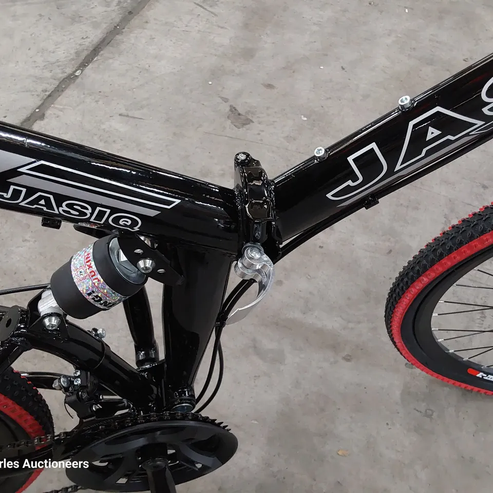 JASIQ FULL GAS SUSPENSION FOLDING BICYCLE WITH DISK BRAKES & 21 SPEED
