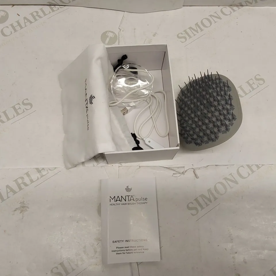 BOXED MANTA PULSE HEALTHY HAIR BRUSH THERAPY (1 BOX)