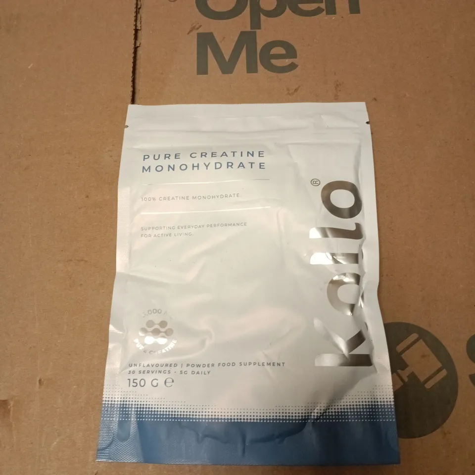 CREATINE MONOHYDRATE POWDER SUPPLEMENT 150 G – UNFLAVOURED - BB AUG 27