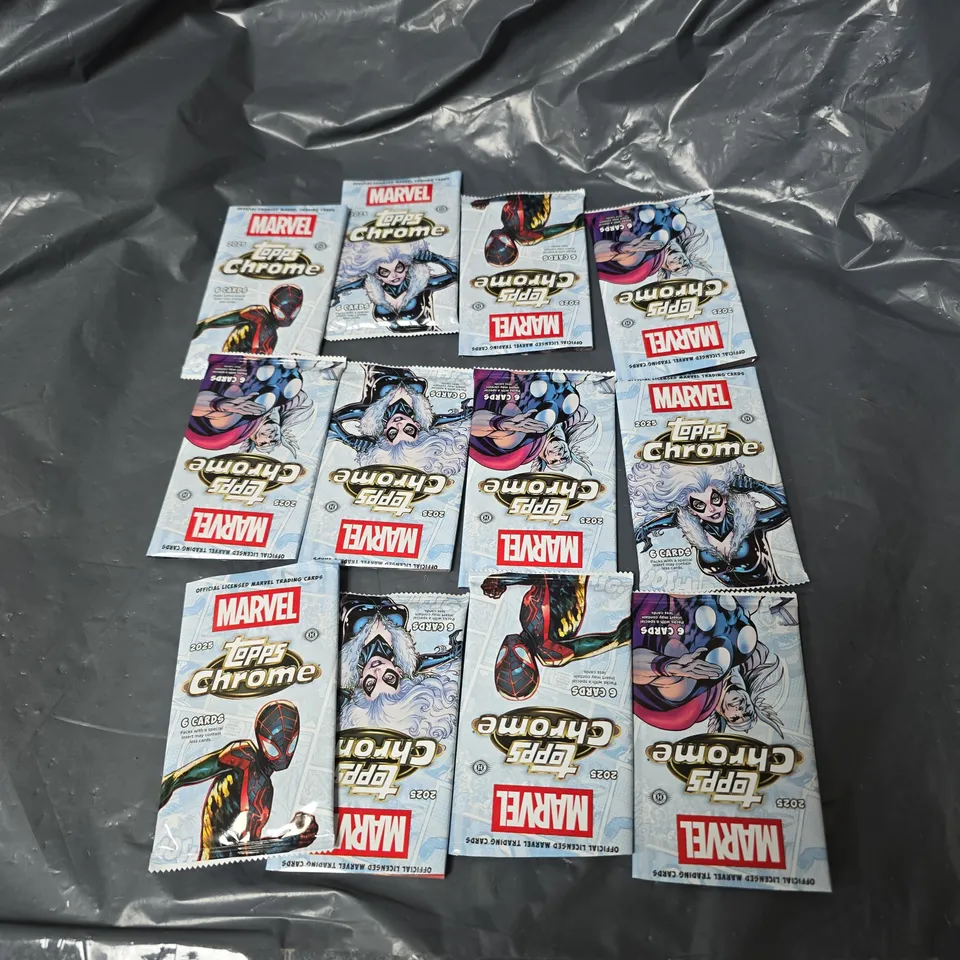 12 X MARVEL TOPPS CHROME ASSORTED CARD PACKS