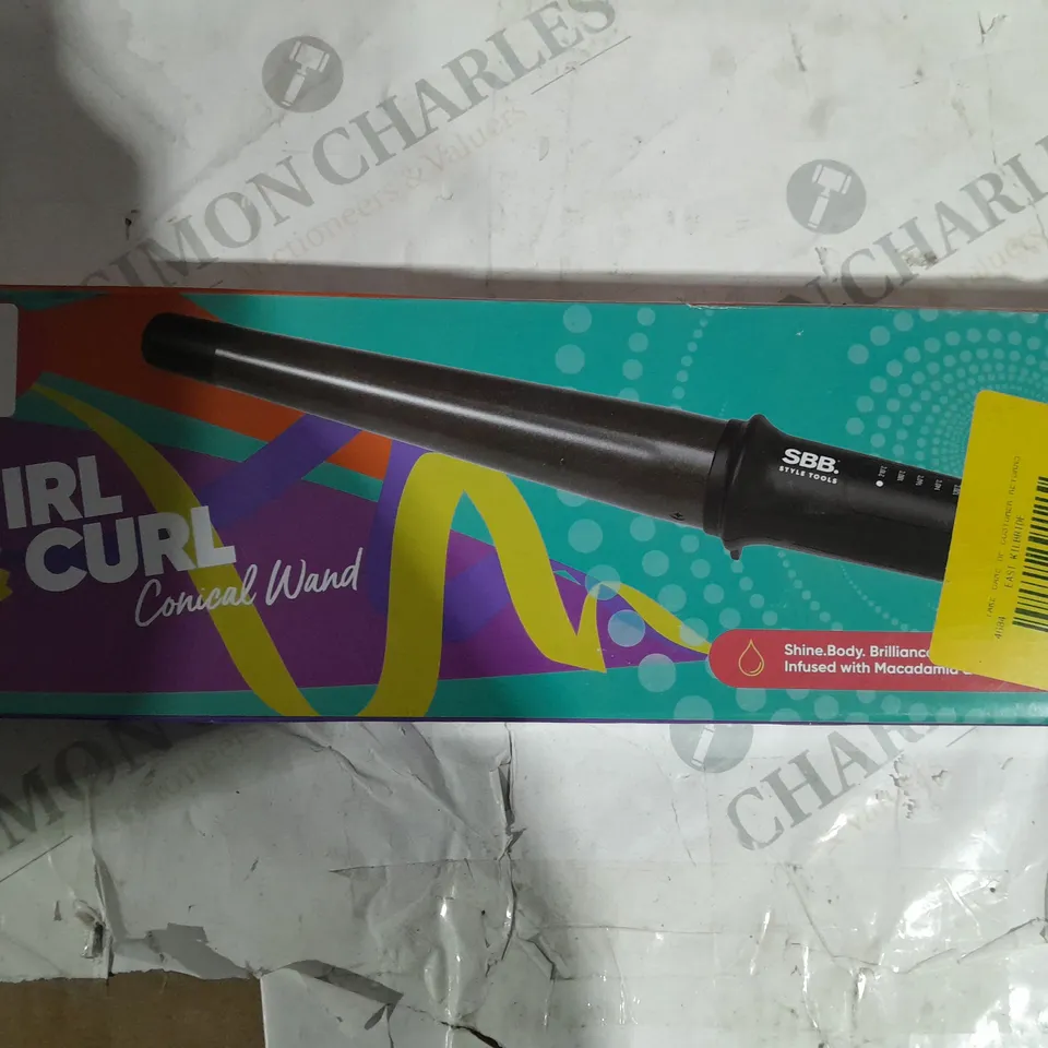 BOXED TWIRL AND CURL CONICAL WAND 