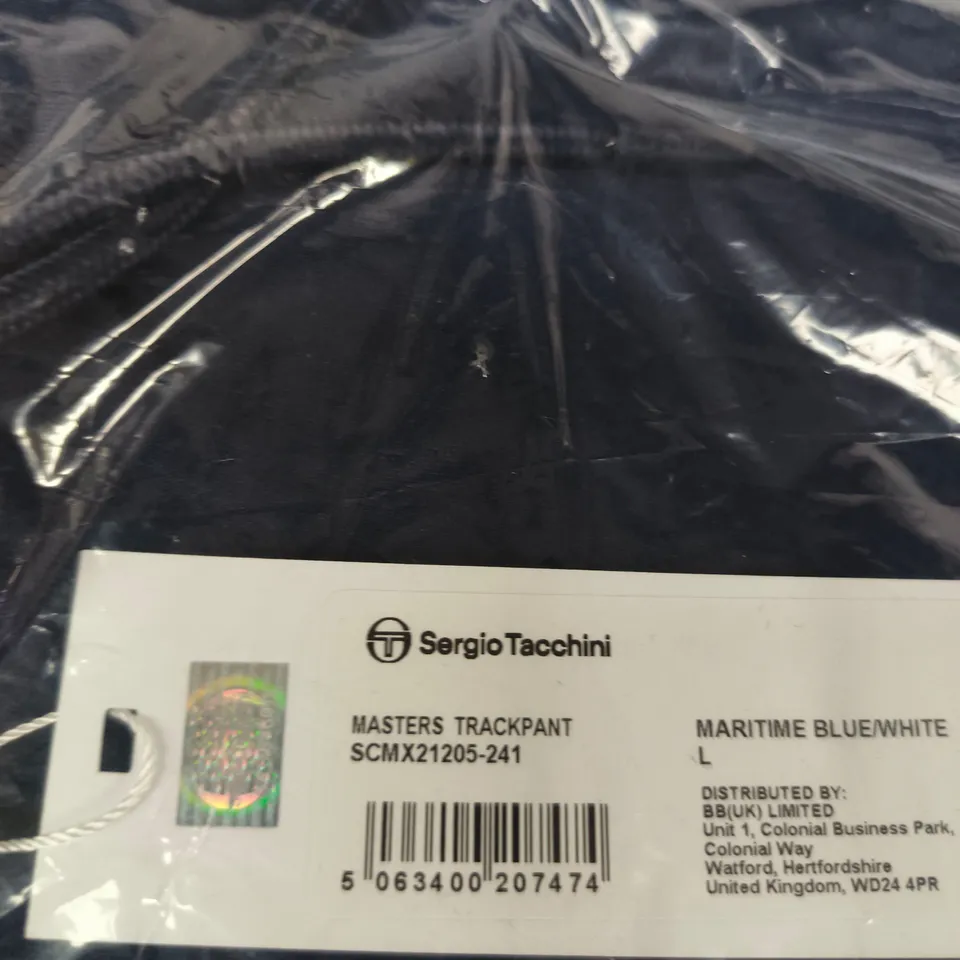 SERGIO TACCHINI MASTERS TRACKPANT – MARITIME BLUE/WHITE – SIZE L