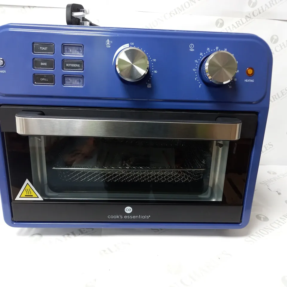 BOXED COOK'S ESSENTIAL 21-LITRE AIRFRYER OVEN IN BLUE 