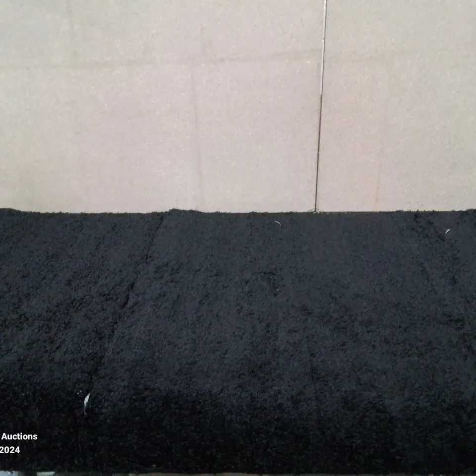 BRAND NEW PACO HOME BLACK SYDNEY BATH MAT SIZE 80CM X 150CM