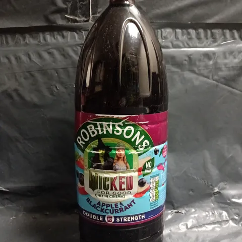 4 X 1.75 LITRE BOTTLES OF ROBINSONS APPLE & BLACKCURRANT JUICE