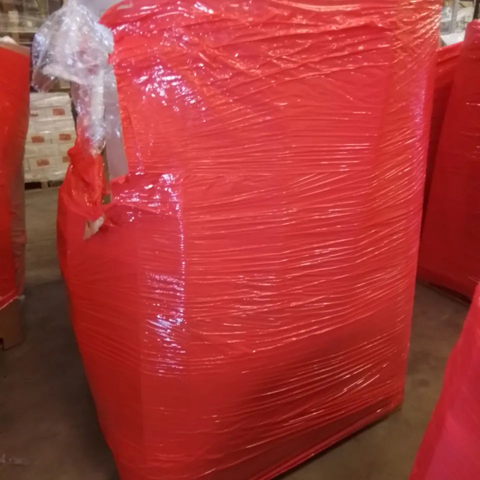 PALLET CONTAINING ASSORTED HOUSEHOLD & HOME IMPROVEMENT PRODUCTS. INCLUDES HAND-PUMP, HEATED THROW, TEXTILES, GYM ICE POD ETC