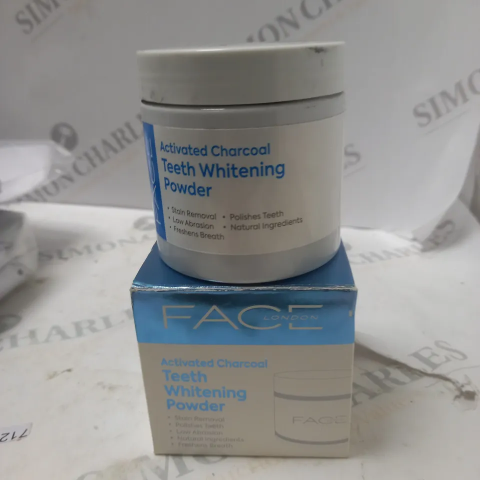 FACE LONDON ACTIVATED CHARCOAL TEETH WHITENING POWDER 60G 