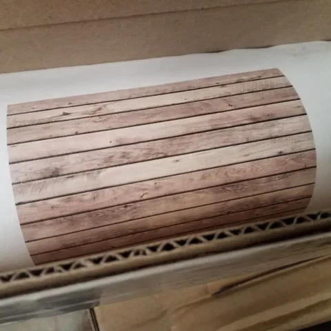 BOXED ROLL OF WOODEN EFFECT WALLPAPER 