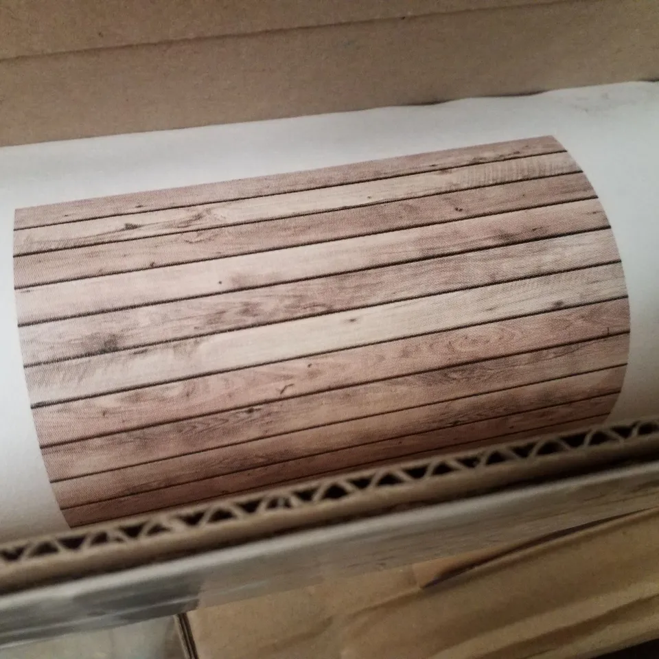 BOXED ROLL OF WOODEN EFFECT WALLPAPER 