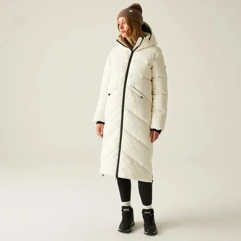 BRAND NEW REGATTA WOMEN'S UJEANE PADDED JACKET | STONE WHITE - UK 16