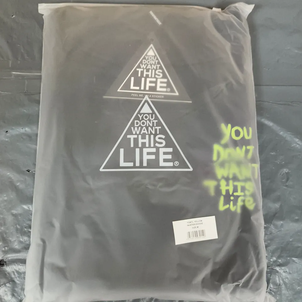 YOU DON'T WANT THIS LIFE PAINTER HOODIE – SIZE M