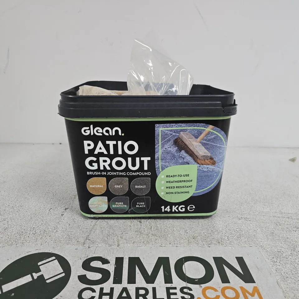 GLEAN PATIO GROUT BRUSH IN JOINTING COMPOUND 14KG