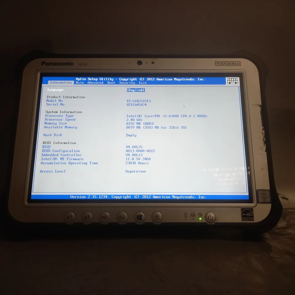 PANASONIC FZ-G1 10.1-INCH LED 4G LTE TABLET