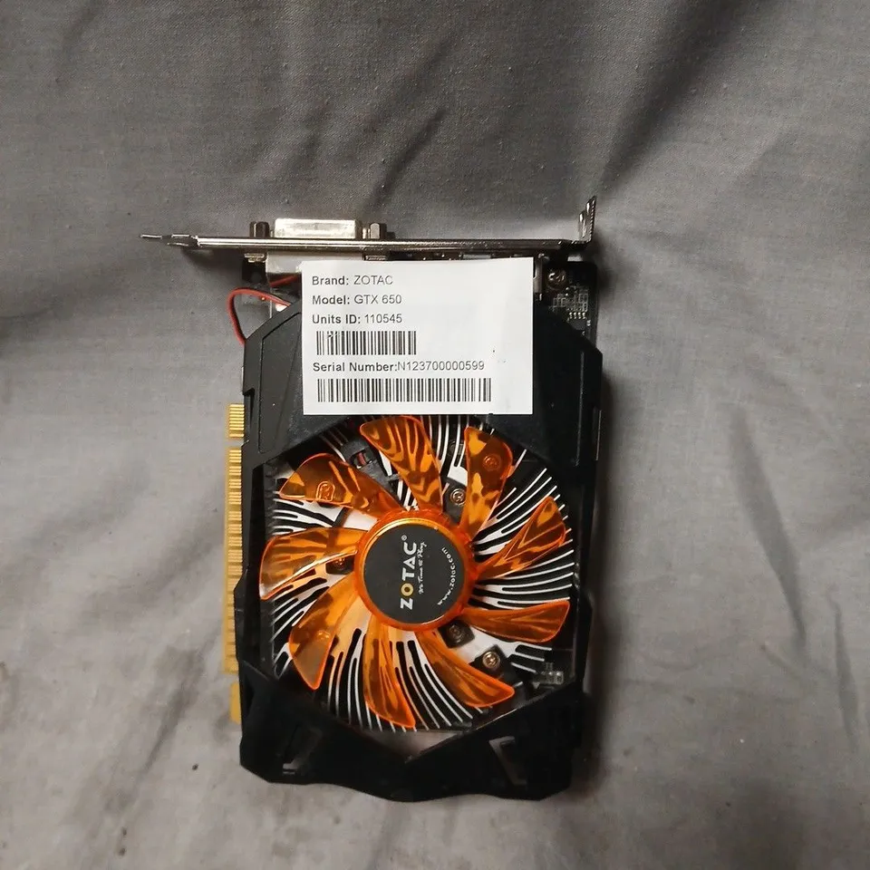 ZOTAC GEFORCE GTX 650 GRAPHICS CARD – PCIE
