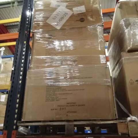 PALLET OF ASSORTED INCOMPLETE RATTAN OUTDOOR FURNITURE SETS, PARTS ONLY