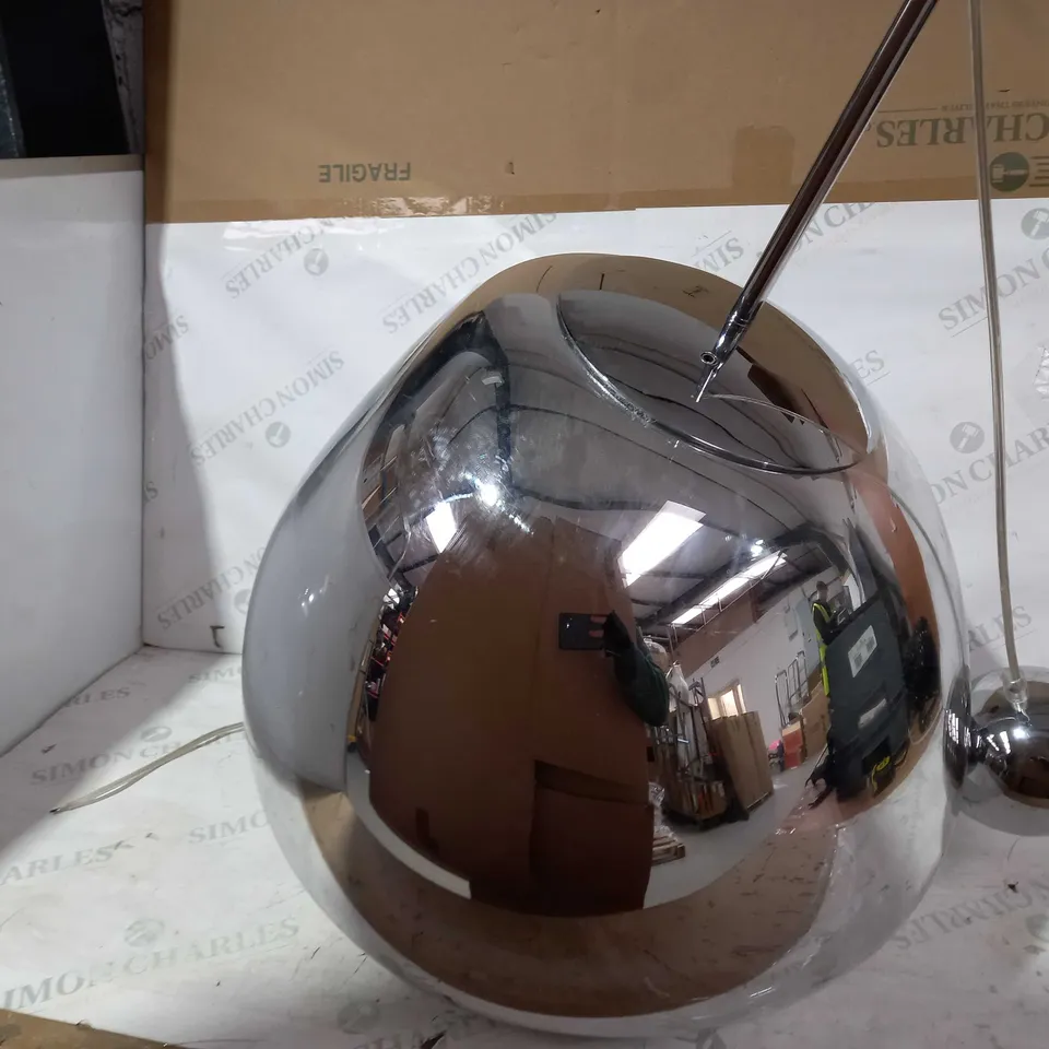 DESIGNER MELT CHROME EFFECT CEILING LIGHT