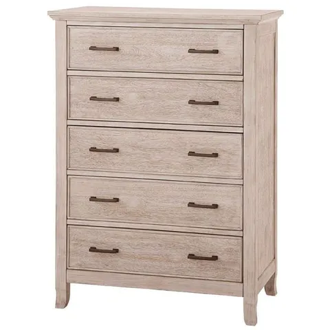 BOXED REMI 5 DRAWER CHEST -NATURAL- [2 BOXES]