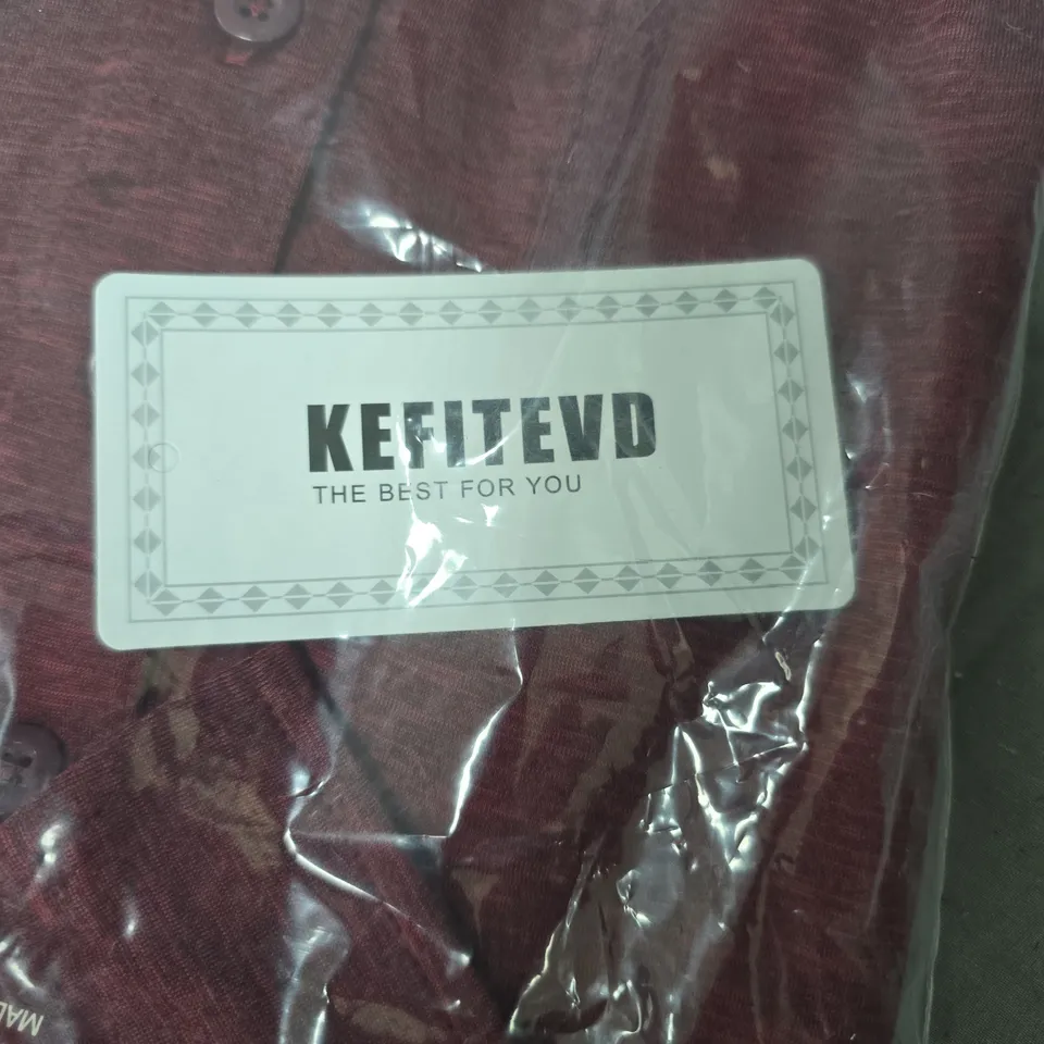 KEFITEVD Maroon Knit Cardigan, 2-Pack, Sizes XL–3XL