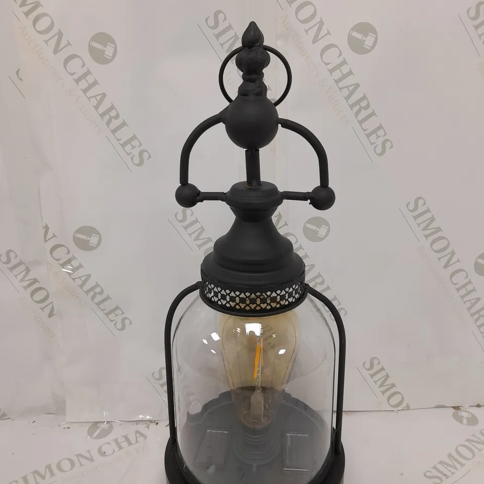 BOXED HANGING LANTERN WITH BULB