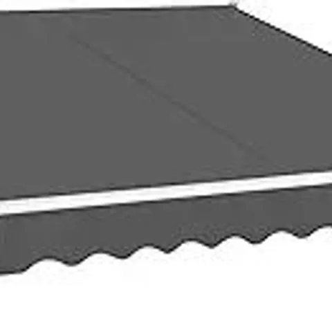 BOXED YAHEETECH CLAMP AWNING BALCONY AWNING WITH HAND CRANK, 200x120cm - DARK GREY (1 BOX)