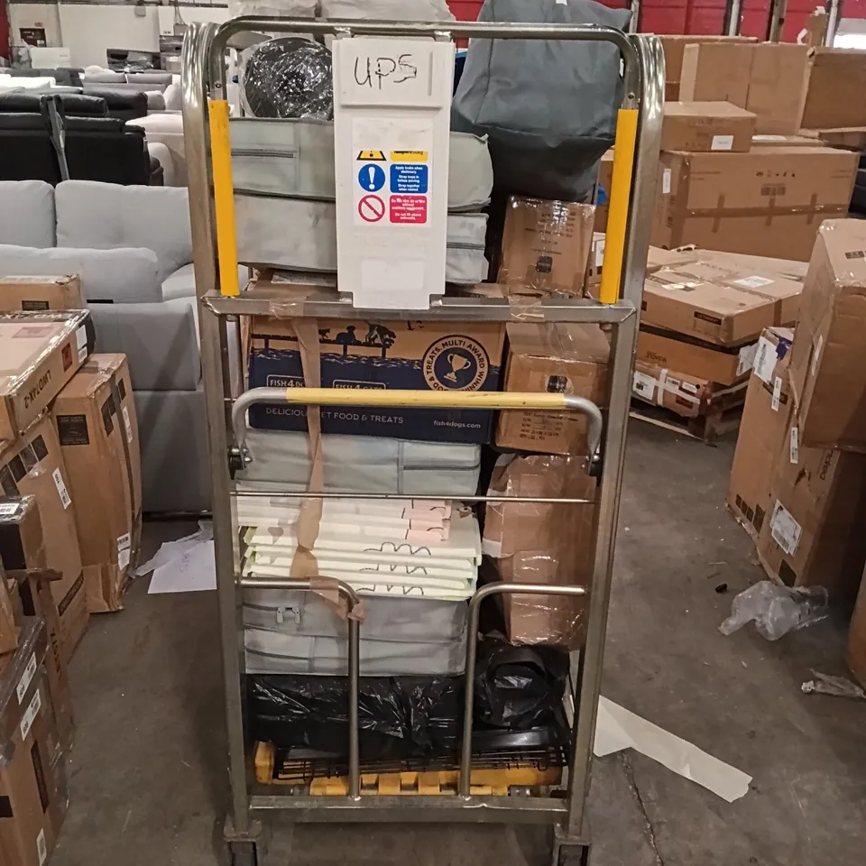 CAGE OF ASSORTED HOUSEHOLD GOODS AND PRODUCTS - CAGE NOT INCLUDED 