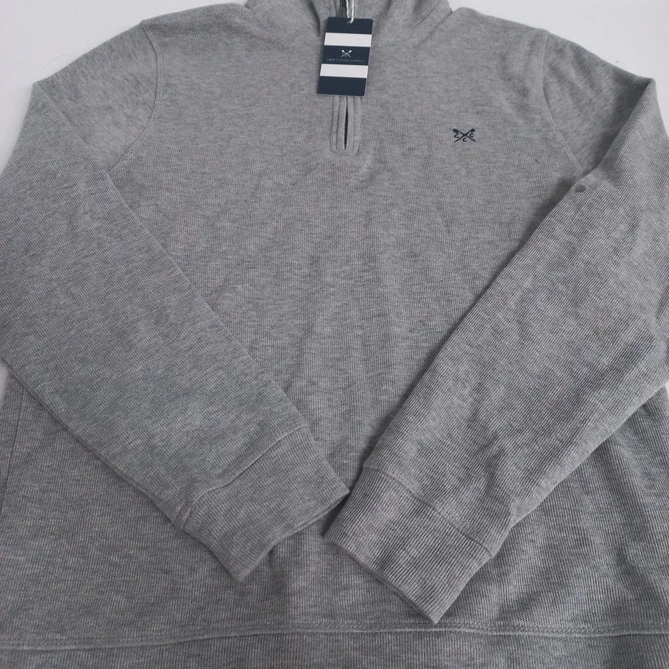 CREW CLOTHING COMPANY 1/4 ZIP JUMPER - SIZE L