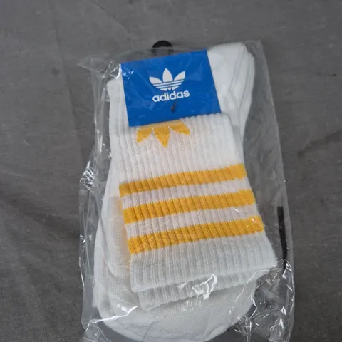 ADIDAS CREW SOCKS - X3 - SMALL