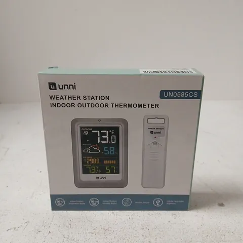 UNNI WEATHER STATION INDOOR/OUTDOOR THERMOMETER